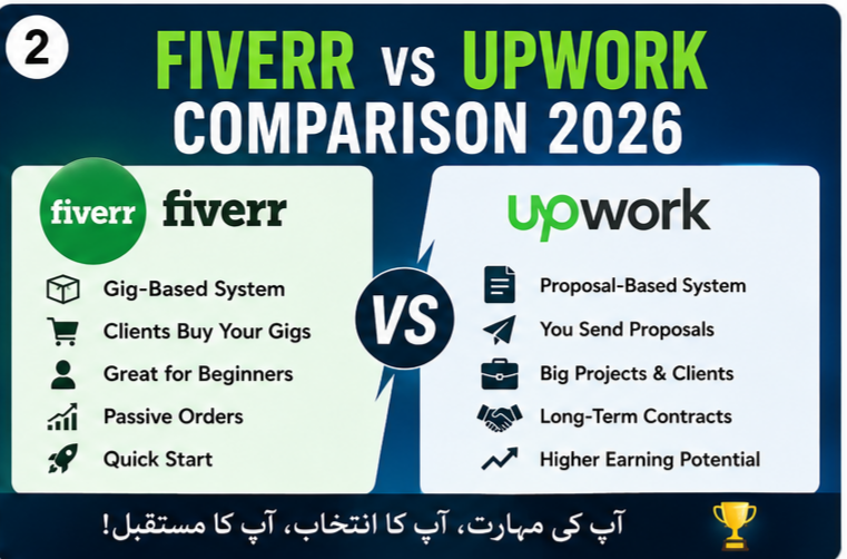 Fiverr vs Upwork Comparison 2026