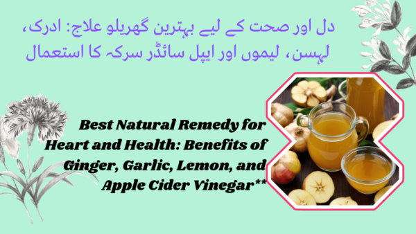 Unlock the Secret to Wellness: Ginger, Garlic, Lemon, and Apple Cider Vinegar Health Benefits