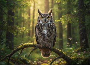 عقاب نما اُلو — Great Horned Owl